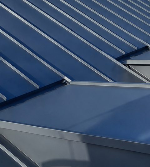 Toiture aluminium à joint debout